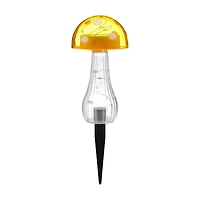 Solar Powered Mushroom Light with Wire Garden Stake, Assorted
