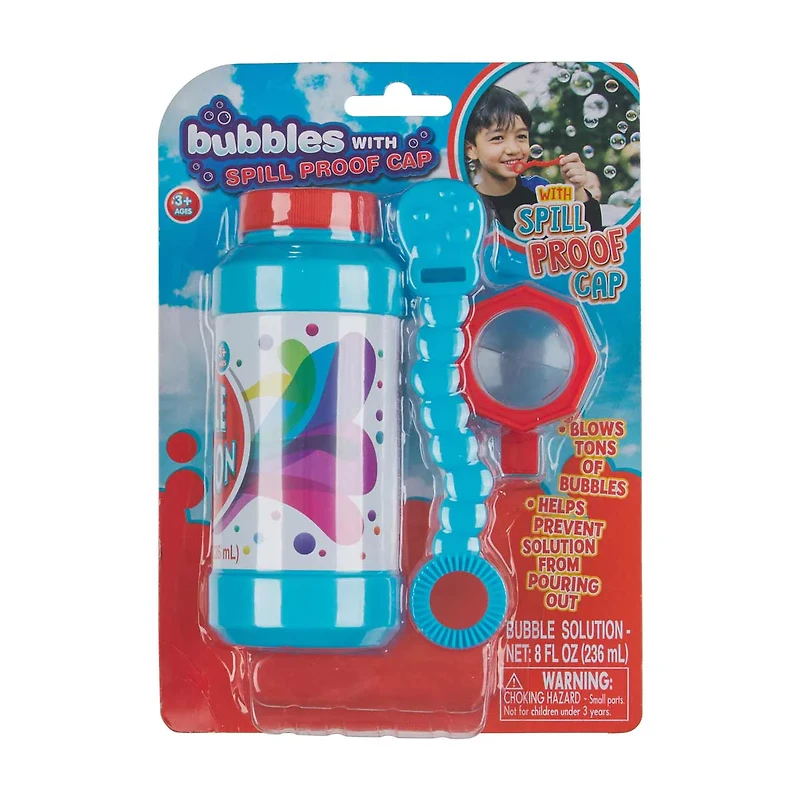 Bubbles with Spill Proof Cap, 8 fl oz, Assorted