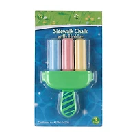 Sidewalk Chalk with Holder, 4 pc, Assorted