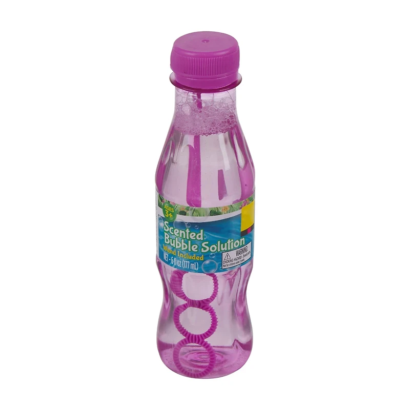Scented Bubble Solution Soda Bottle, 6 fl oz, Assorted