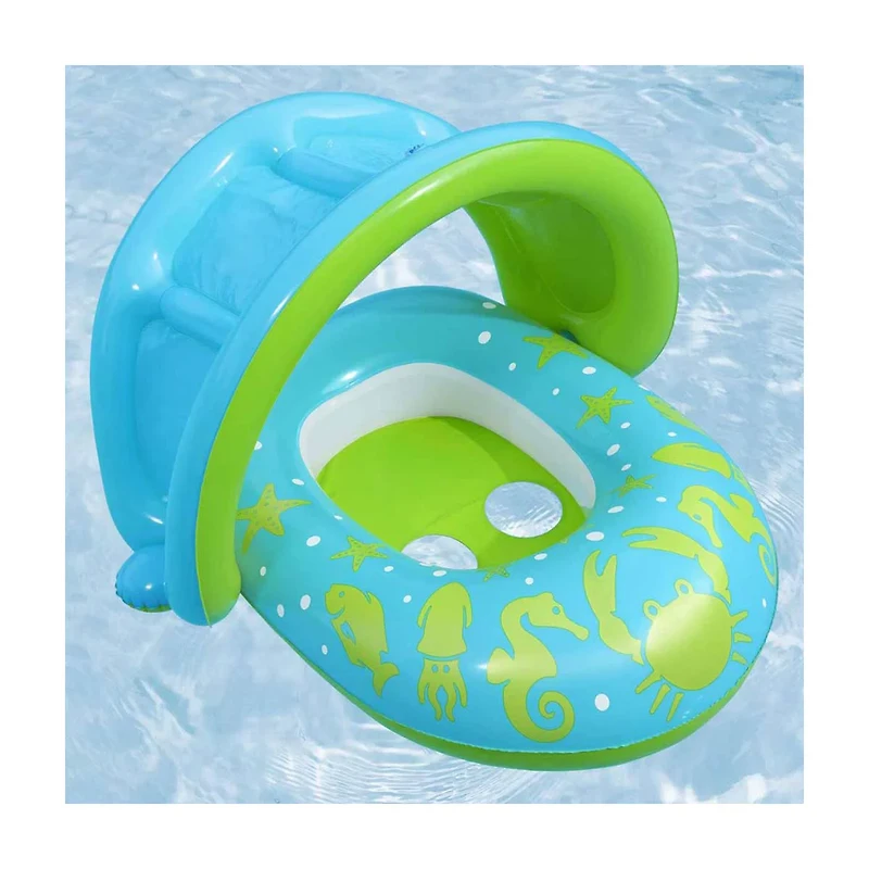UV Shade Baby Swim Seat, Blue