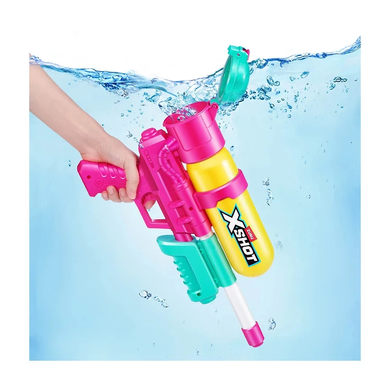 ZURU XShot Fast-Fill Water Blaster, 17 fl oz, Assorted