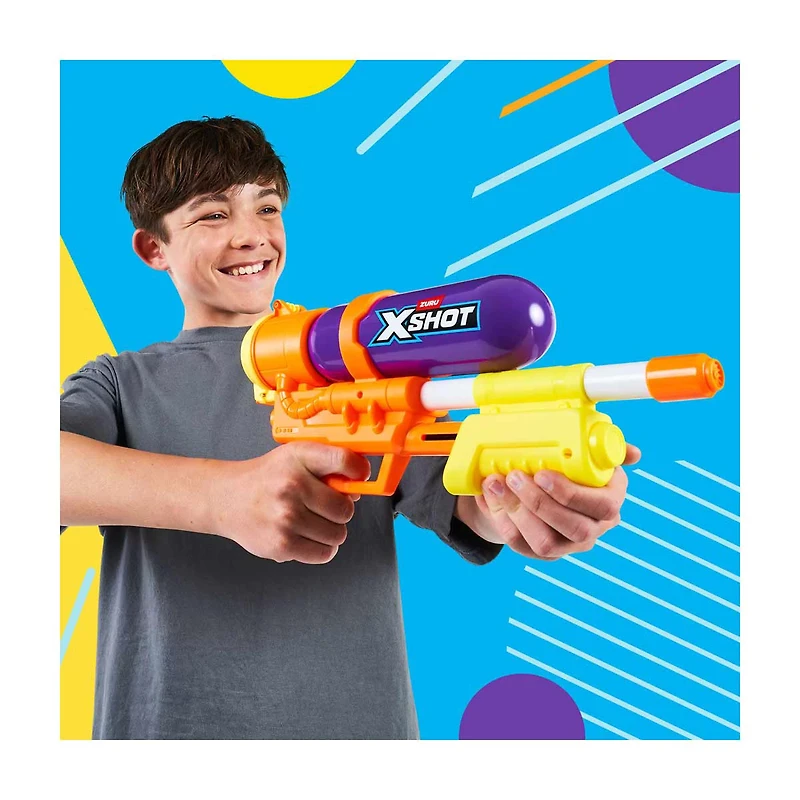 ZURU XShot Fast-Fill Water Blaster, 17 fl oz, Assorted
