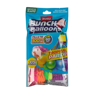 Zuru Tropical Party Water Bunch O Balloons, 105 ct