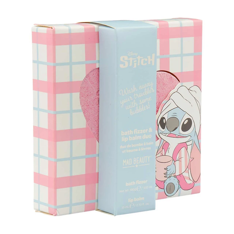 Disney's Stitch Bath Fizzer & Lip Balm Set