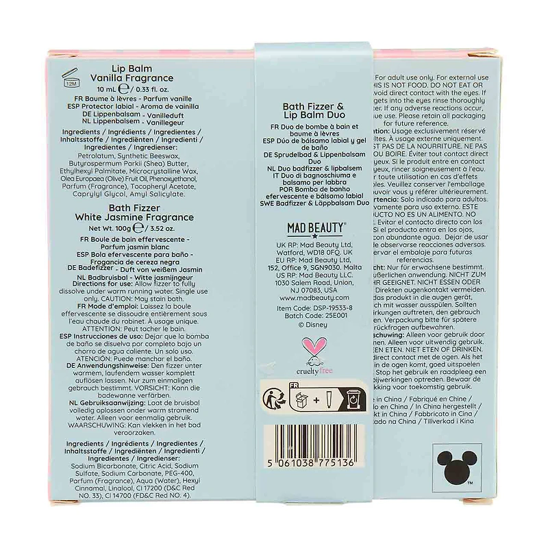 Disney's Stitch Bath Fizzer & Lip Balm Set