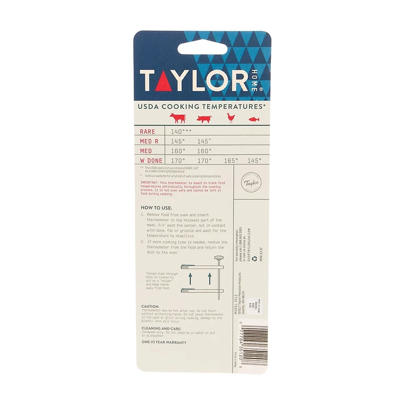 Taylor Home Instant Read Thermometer
