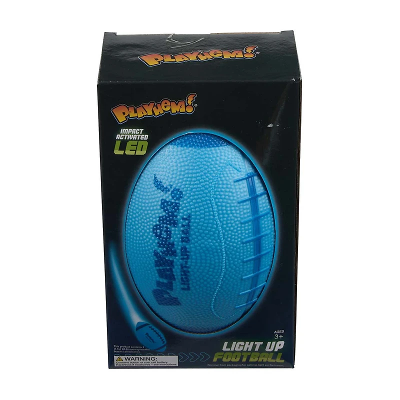 Playhem! Impact Activated LED Light Up Football, Assorted