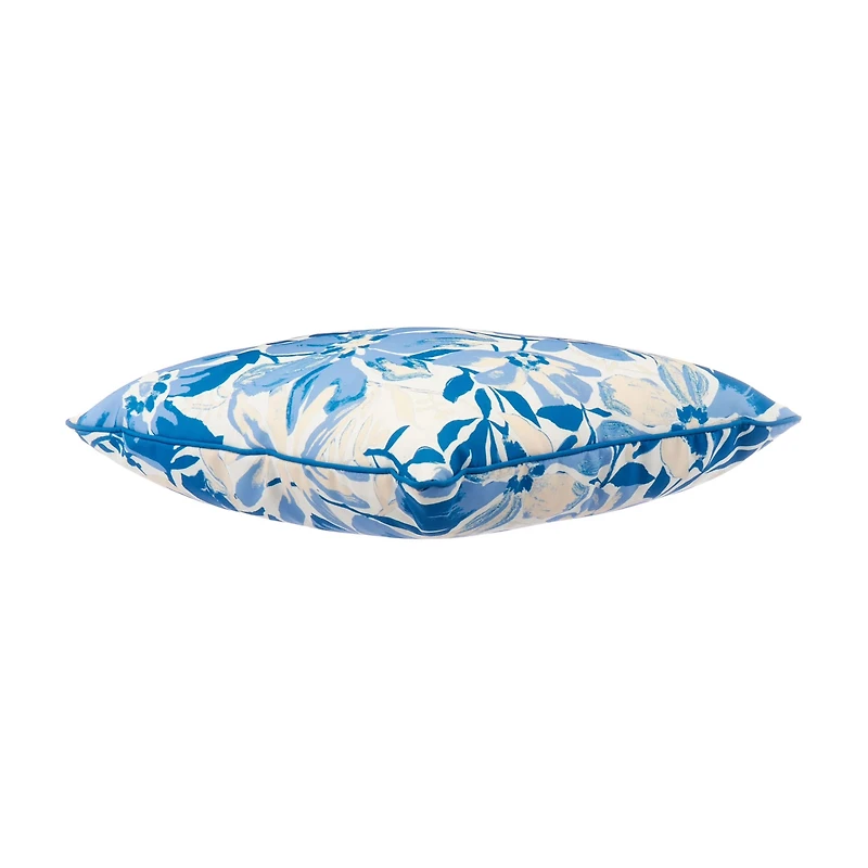 Outdoor Pillow, Blue Floral