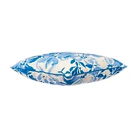 Outdoor Pillow, Blue Floral