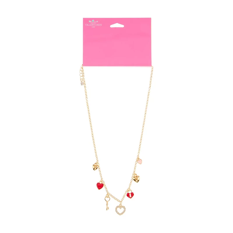 Valentine's Day Charm Necklace, Assorted