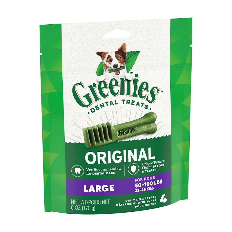 Greenies Dental Treats, Original Flavor, Large, 6 oz