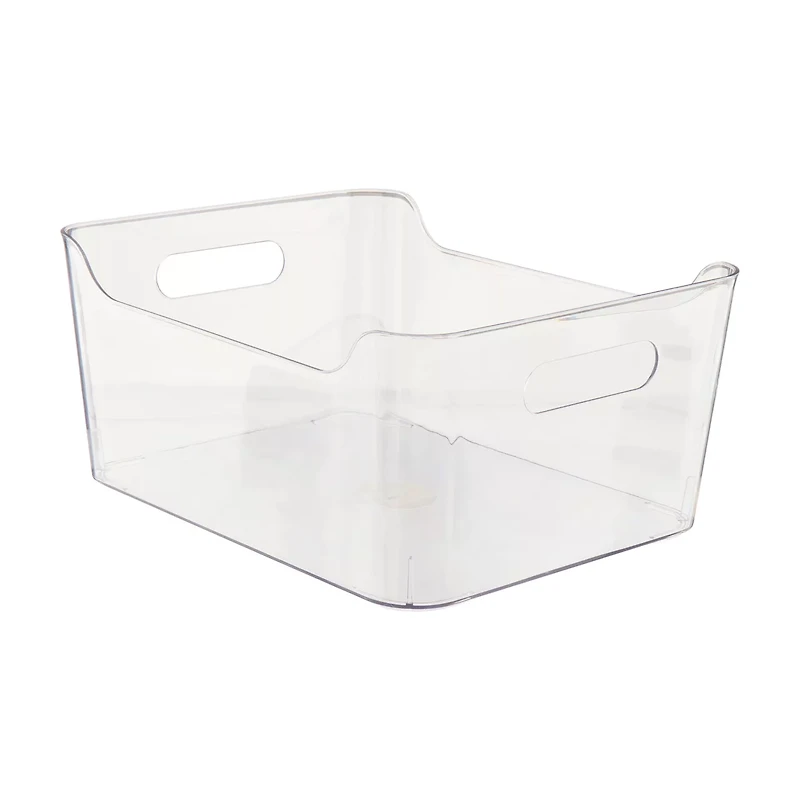 Clear Plastic Storage Bin, Large