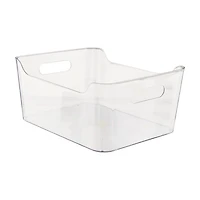 Clear Plastic Storage Bin, Large