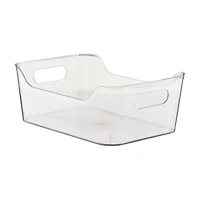 Clear Plastic Storage Bin, Small