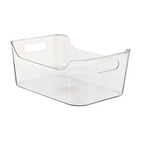 Clear Plastic Storage Bin, Medium