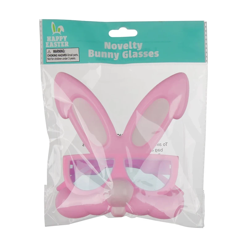 Happy Easter Novelty Bunny Glasses, Assorted