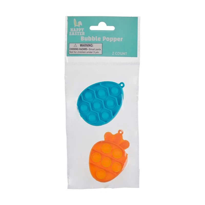 Happy Easter Bubble Popper Stress Reliever Toy, 2 ct