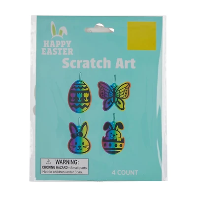 Happy Easter Scratch Kit, 4 ct, Assorted