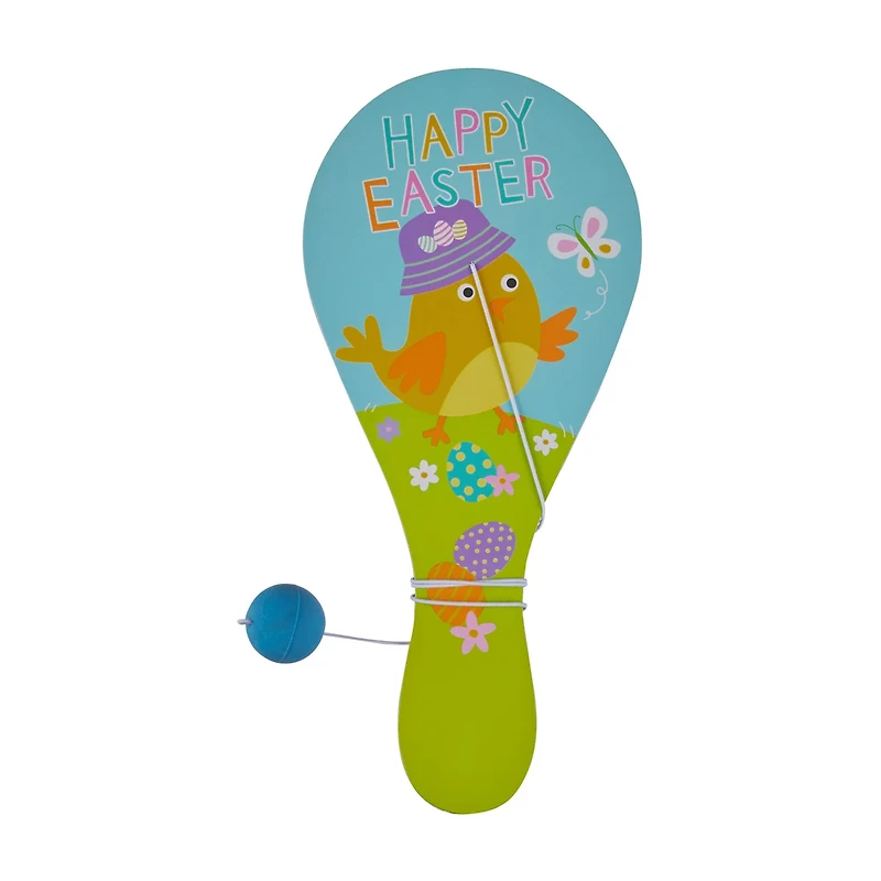 Happy Easter Paddle Ball Toy, Assorted