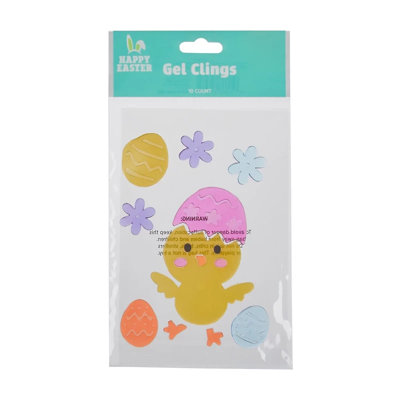 Happy Easter Gel Clings, Assorted