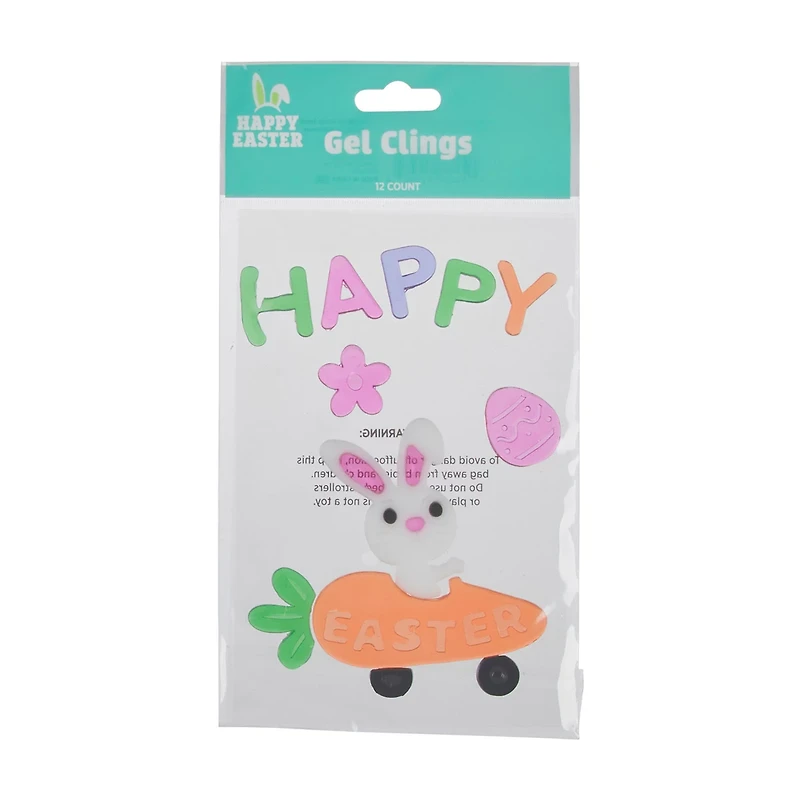 Happy Easter Gel Clings, Assorted