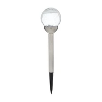 Crackle Globe Solar Garden Stake Light