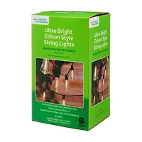 True Living Outdoors Ultra Bright Edison Style String Lights, Warm White LED, 15 ct