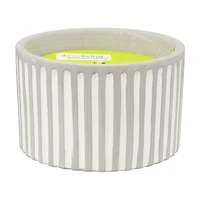 Trueliving Outdoors Gray Terracotta Candle