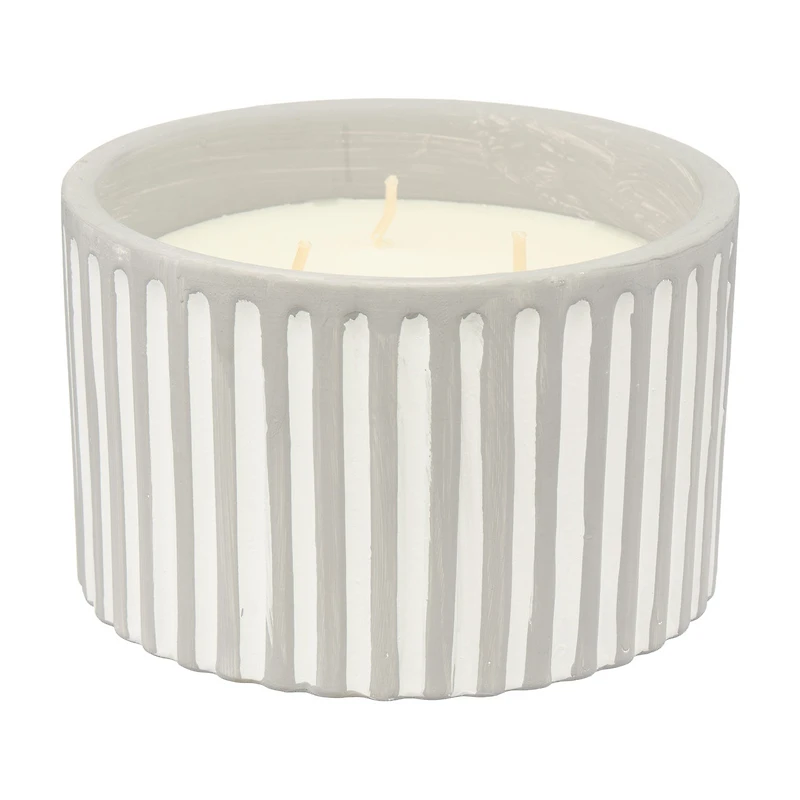 Trueliving Outdoors Gray Terracotta Candle