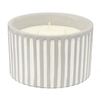 Trueliving Outdoors Gray Terracotta Candle
