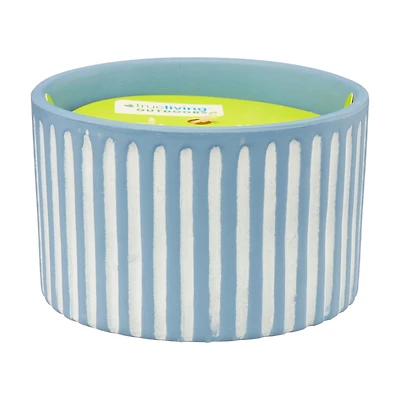 Trueliving Outdoors Blue Terracotta Candle