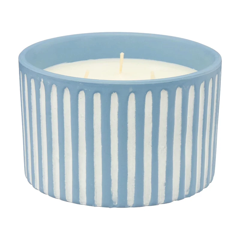 Trueliving Outdoors Blue Terracotta Candle