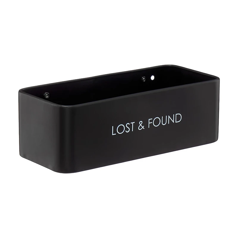 "Lost and Found" Metal Bin