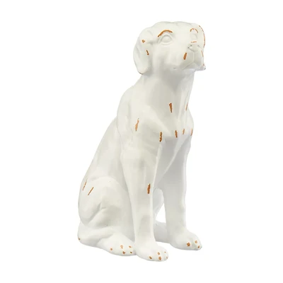 Decorative Tabletop Resin Dog, 10 in
