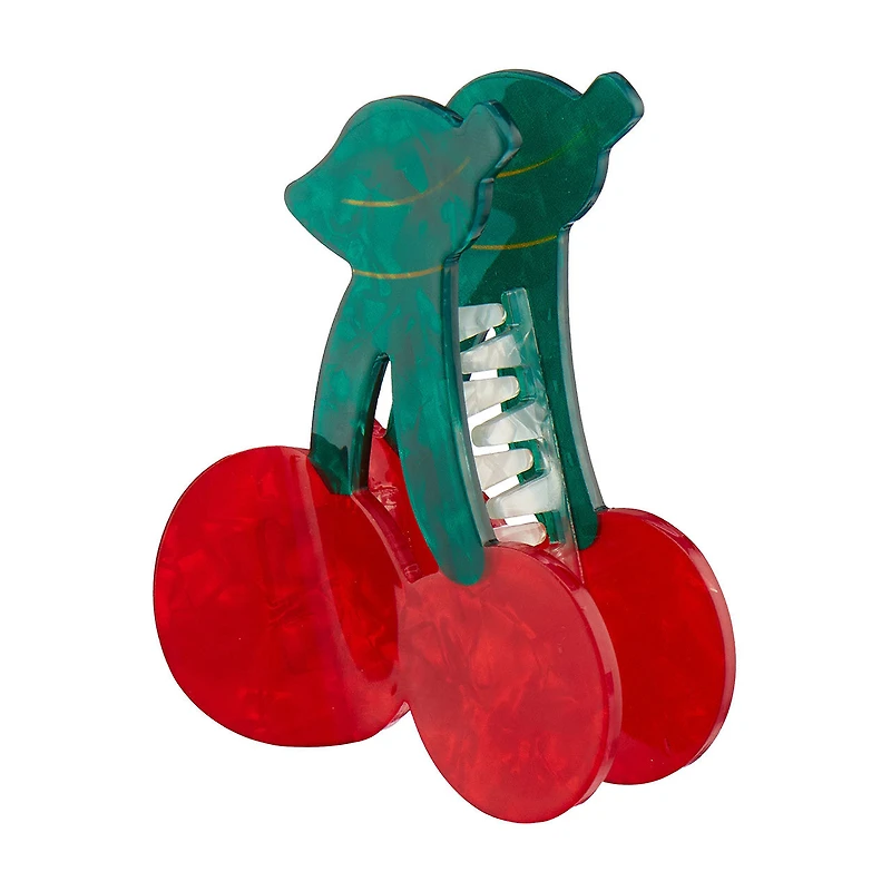 Happy Valentine's Day Cherry Hair Claw