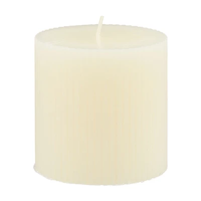 Ribbed Pillar Candle, Small