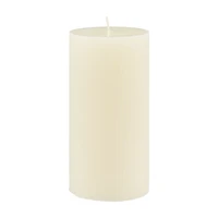 Ribbed Pillar Candle, Medium