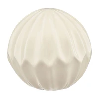 Orb Display Piece, Cream & Tan, 3.5 in