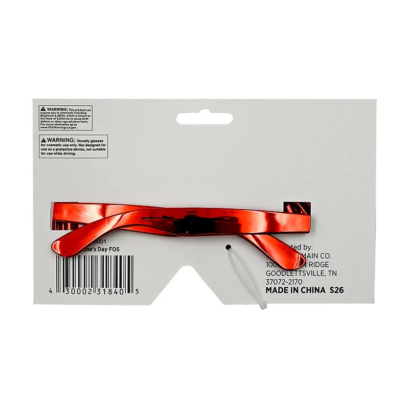 Valentine's Day XOXO Red Glasses