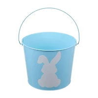 Easter Solid Tin Bucket Pail, Assorted