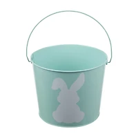 Easter Solid Tin Bucket Pail, Assorted