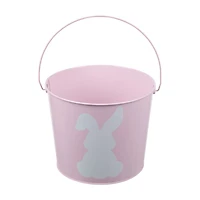 Easter Solid Tin Bucket Pail, Assorted