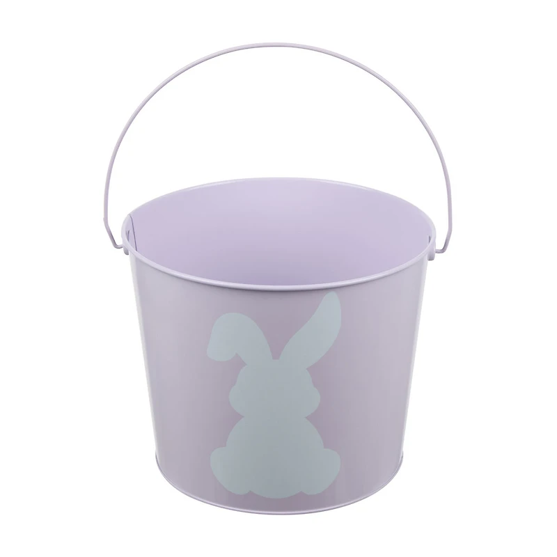 Easter Solid Tin Bucket Pail, Assorted