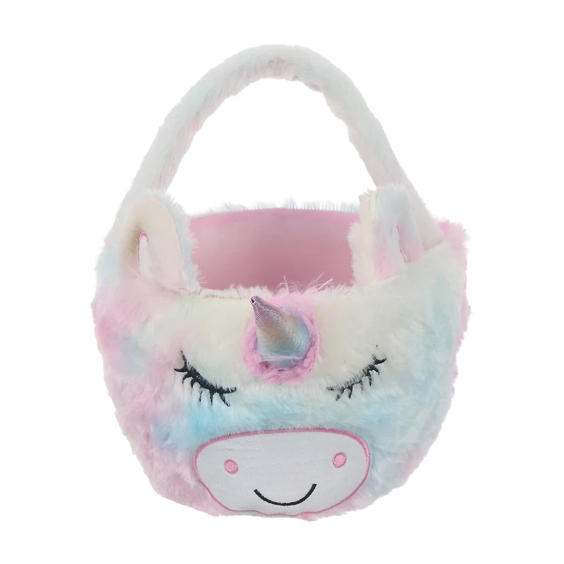 Easter Plush Animal Basket, Assorted