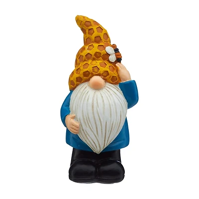 Mini Bee-Themed Garden Gnome with Hat, Assorted