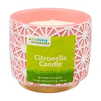 Trueliving Outdoors Pink Citronella Candle, 6.5 oz