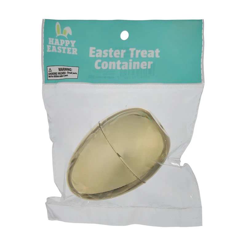 Happy Easter Treat Container, Gold, Large
