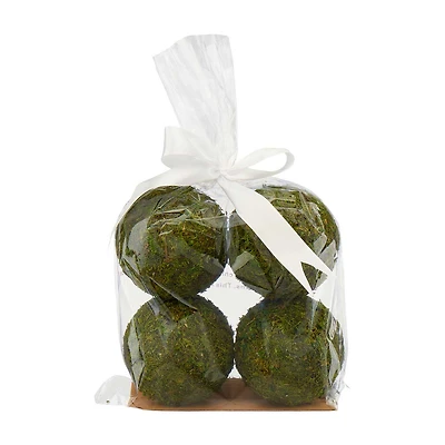 Decorative Moss Balls, 3.5 in, 4 pk