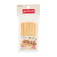 Goodcook Bamboo Skewers, 300 ct, 4 in